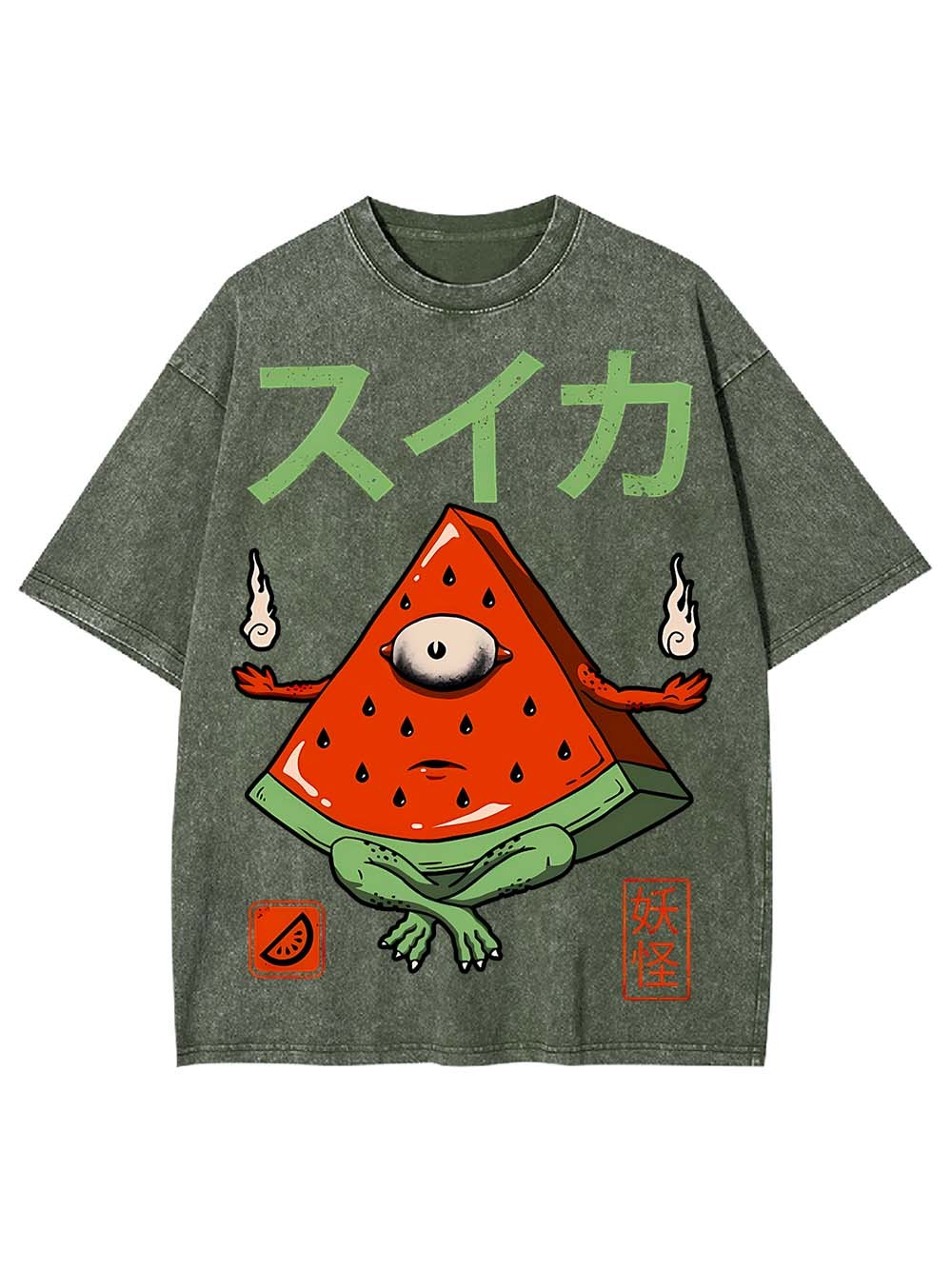WATERMELON YOKAI WASHED TSHIRT