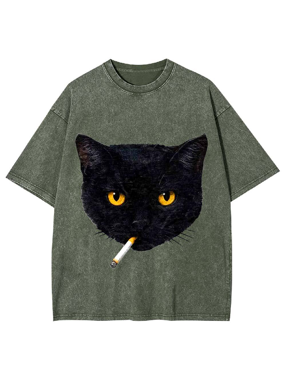 Feline Rebel Washed Tshirt