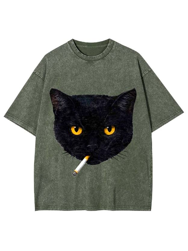 Feline Rebel Washed Tshirt