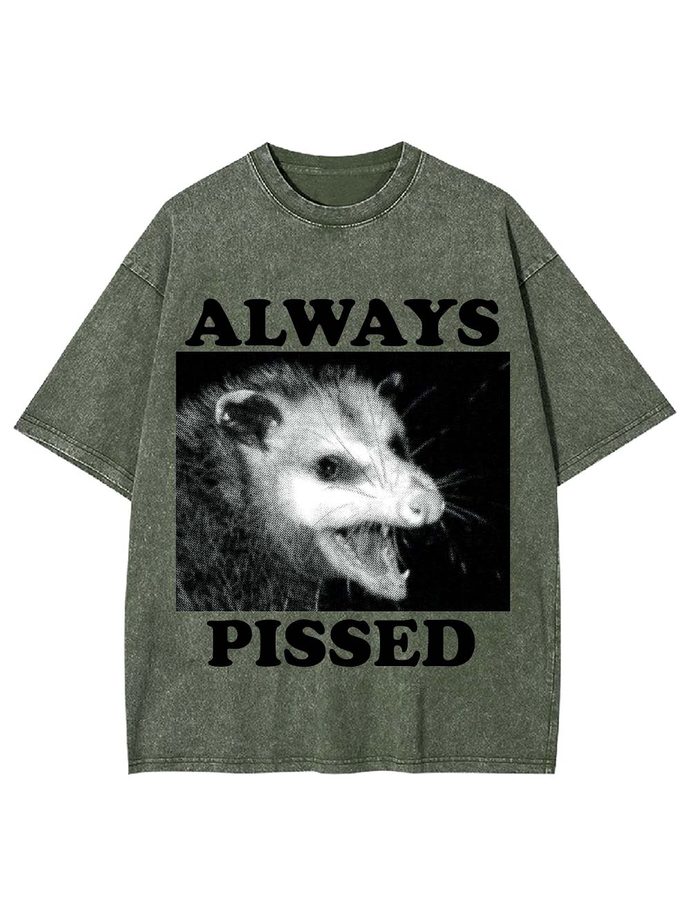 Always Pissed Washed Tshirt