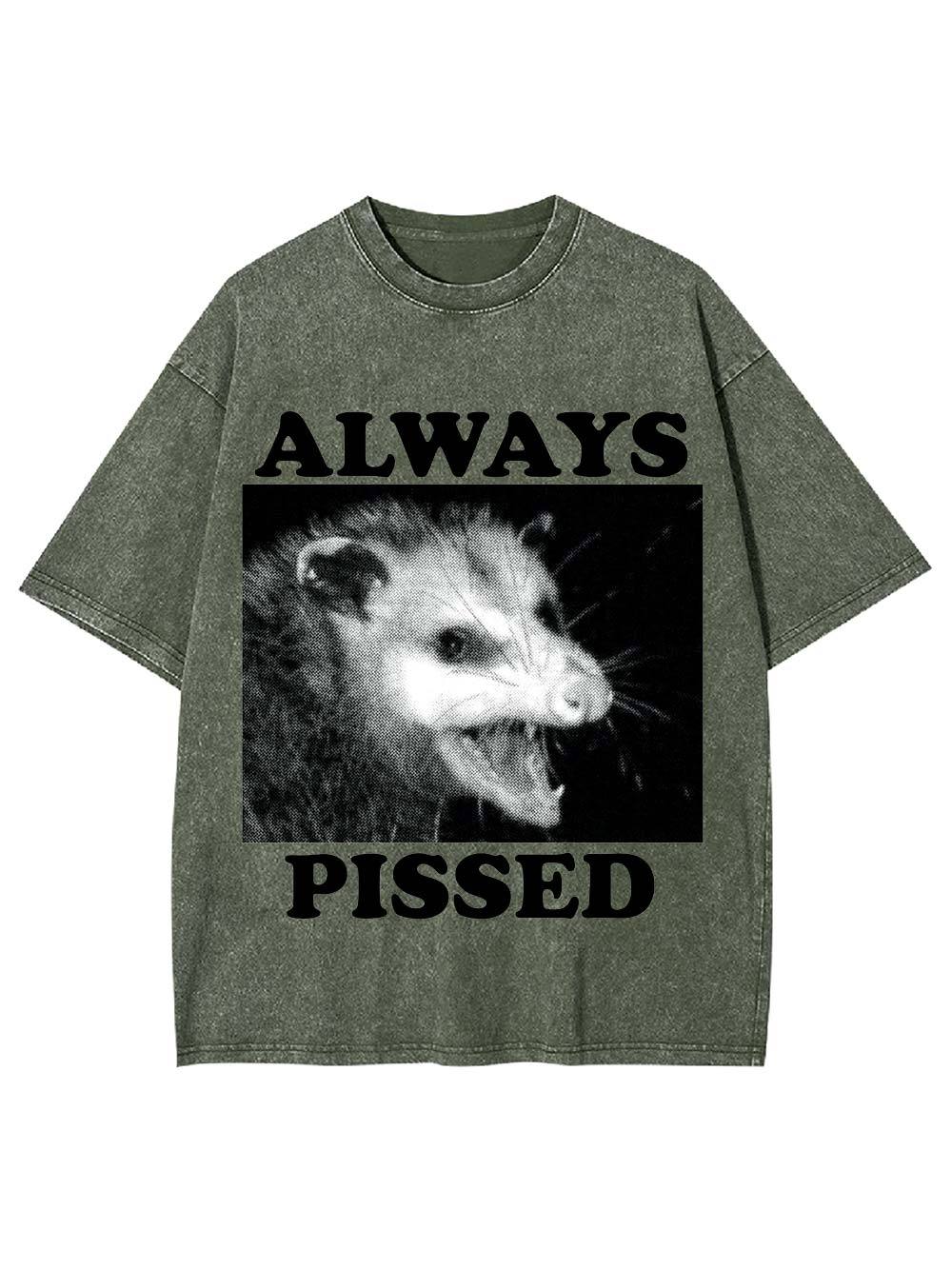 Always Pissed Washed Tshirt