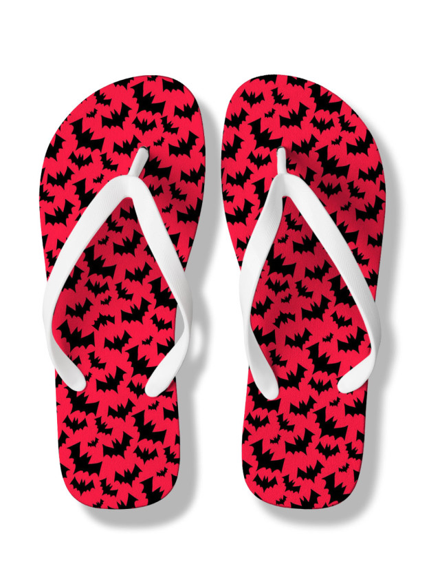 Bold Bat Silhouettes FLIP FLOPS
