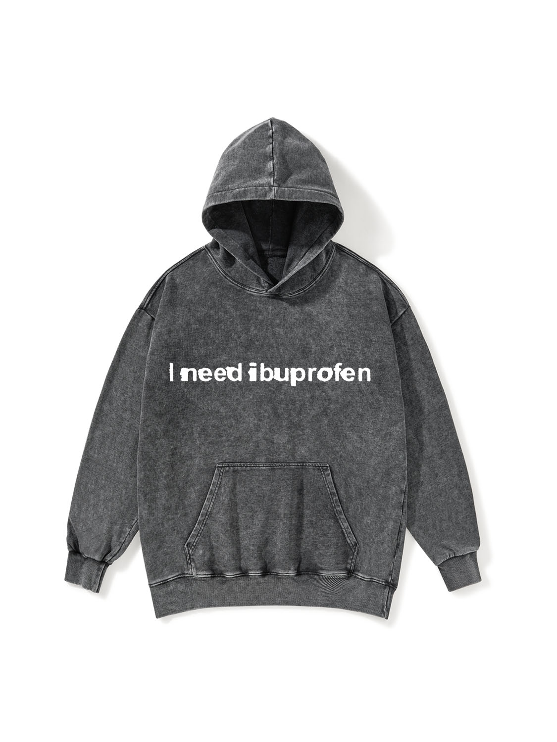 Ibuprofen Cat Washed Hoodie