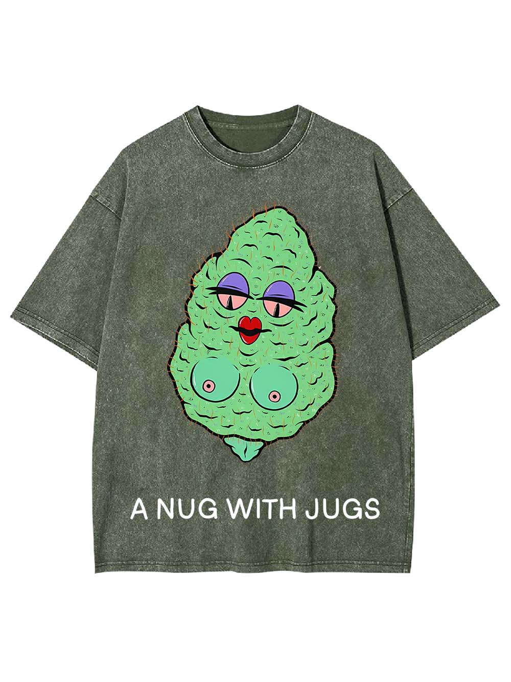 A Nug With Jugs Washed Tshirt