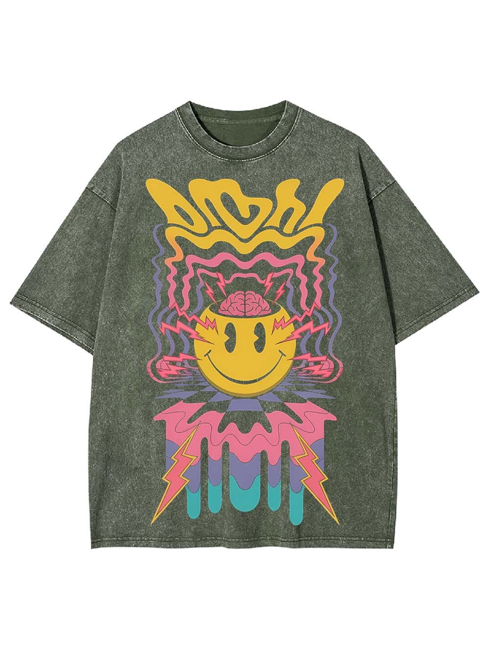PSYCHEDELIC ENERGY WASHED TSHIRT
