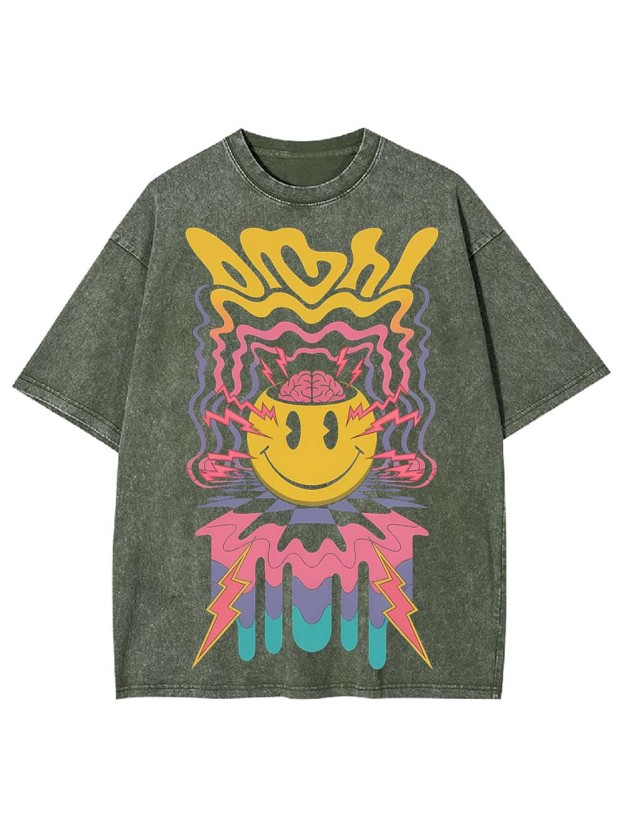PSYCHEDELIC ENERGY WASHED TSHIRT