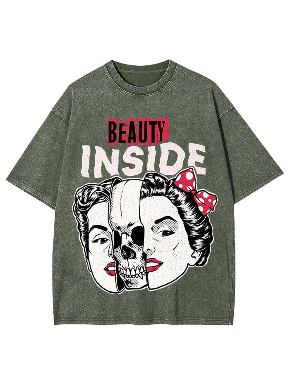 BEAUTY INSIDE WASHED TSHIRT