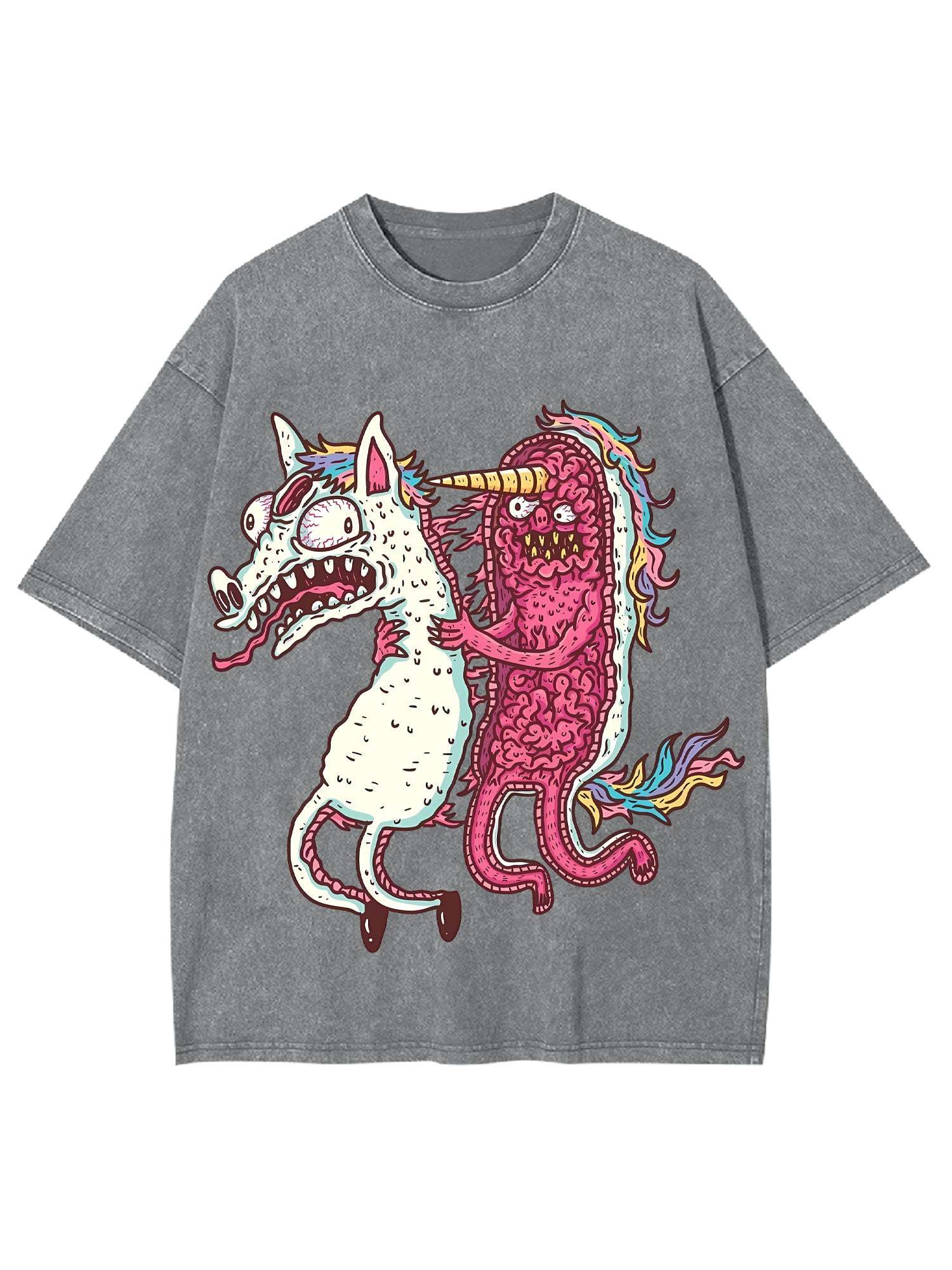Unicorn Chaos Washed Tshirt