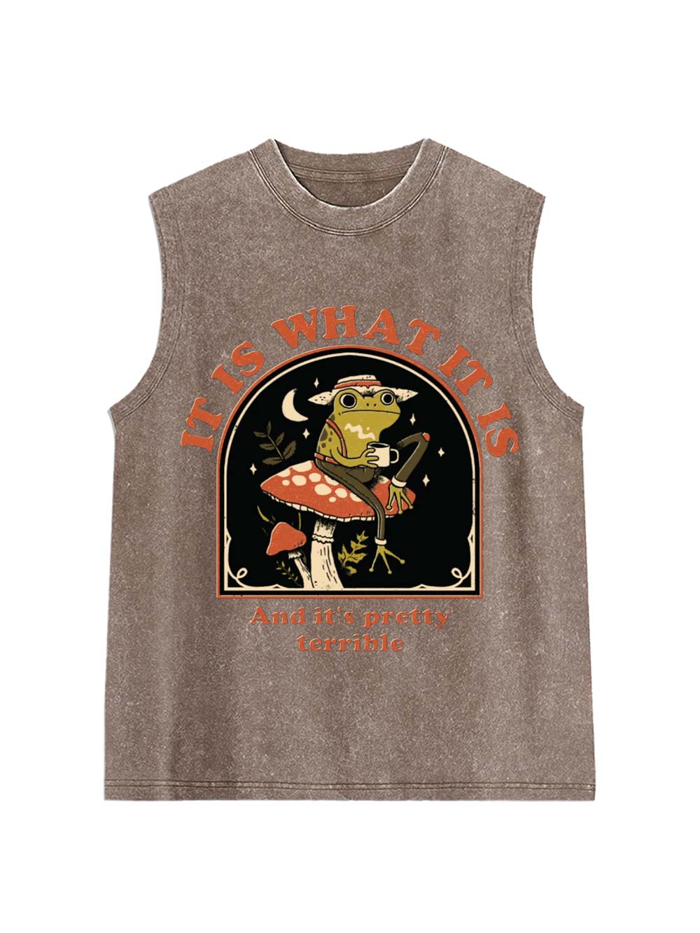 It Is What It Is Washed Tank Top