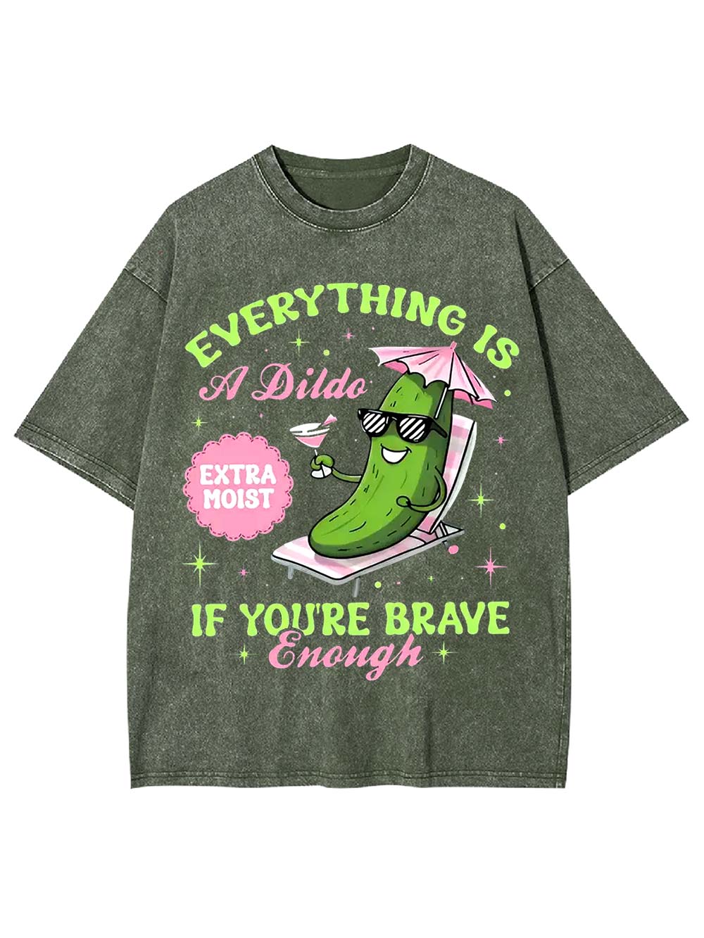 Everything Is Possible If You're Brave Enough Washed Tshirt