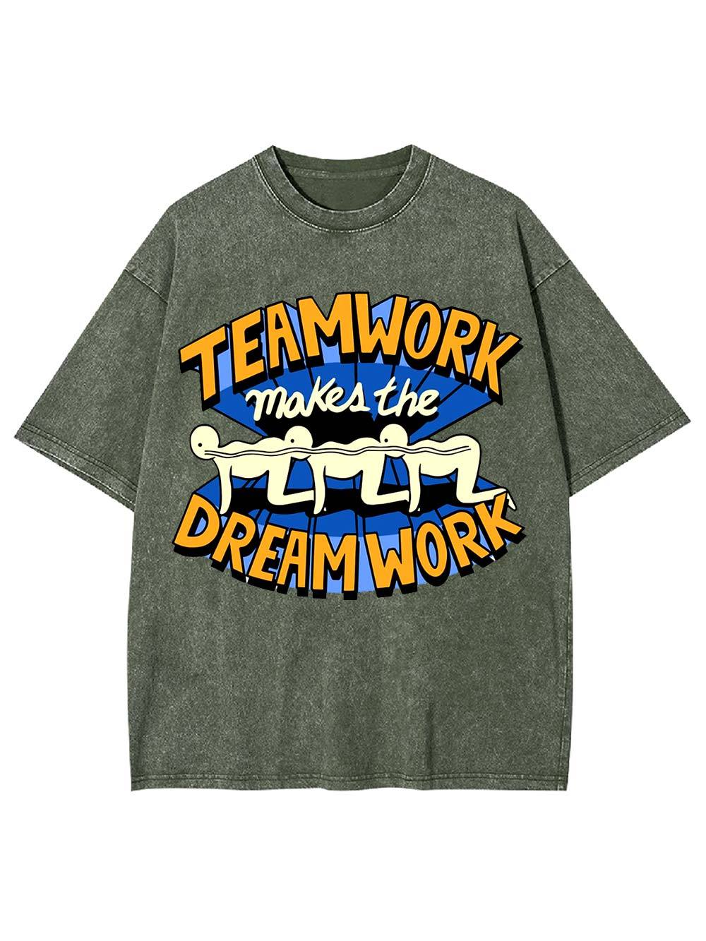 Teamwork Makes the Dream Work Washed Tshirt