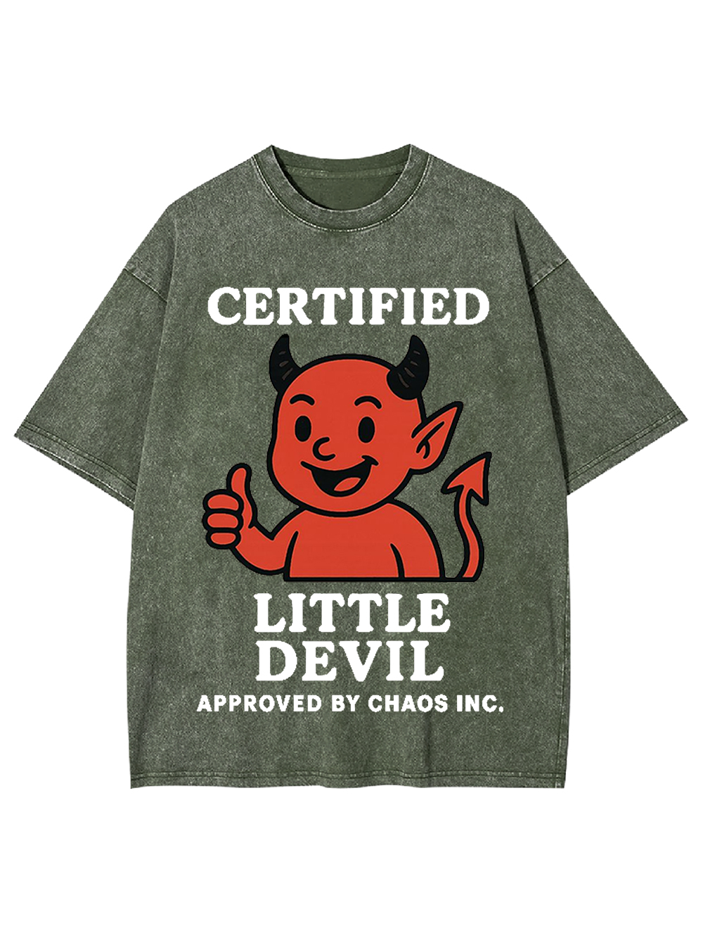 Certified Little Devil Washed Tshirt