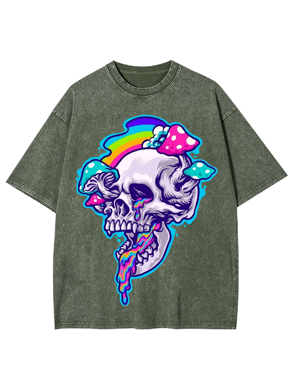 Psychedelic Skull Dream Washed Tshirt