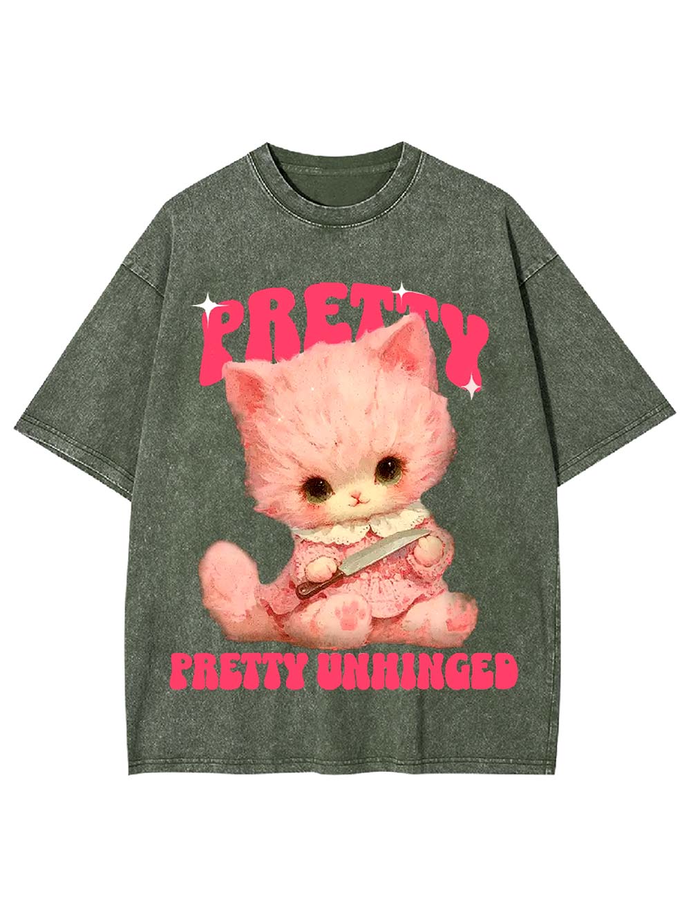 Pretty and Unhinged Washed Tshirt