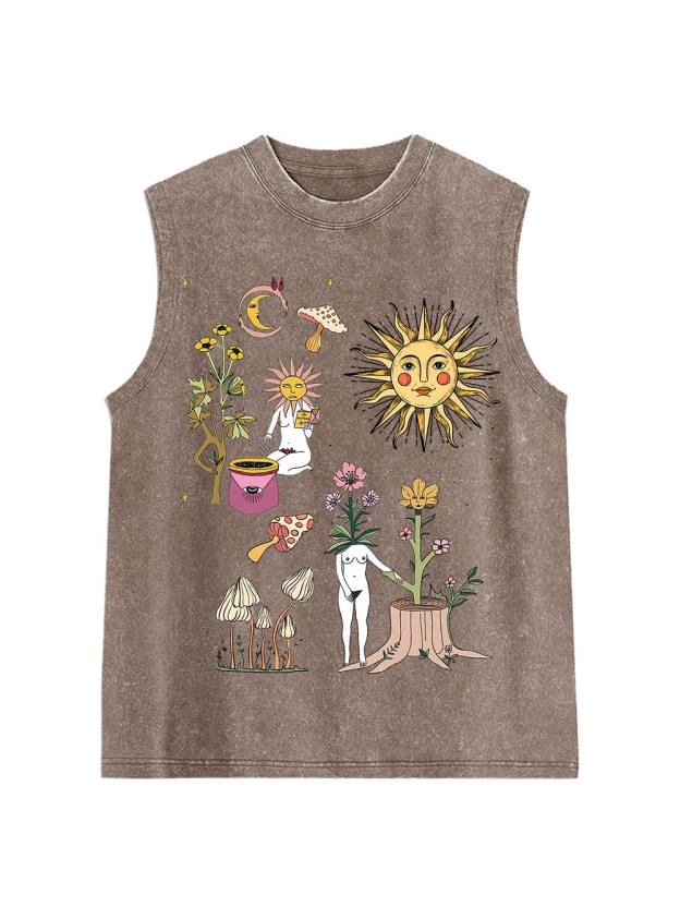 Weird World Washed Tank Top