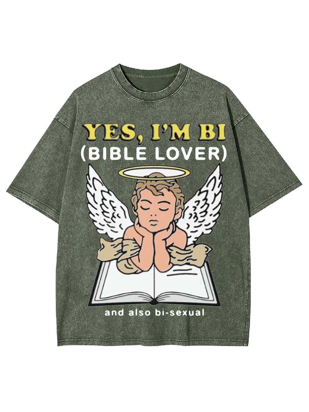 YES, I'M BI WASHED TSHIRT