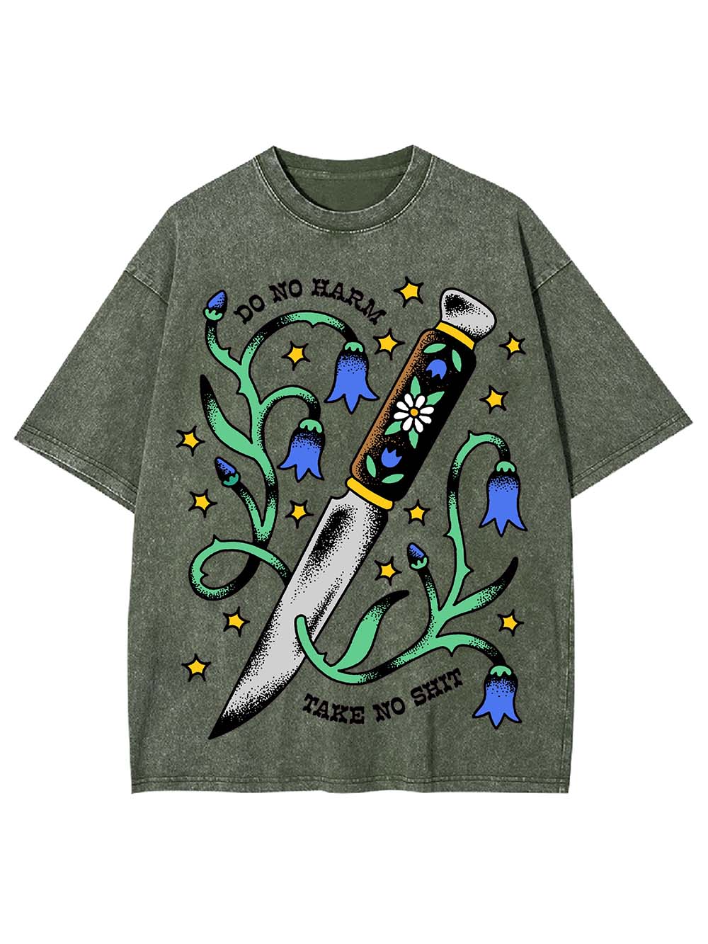 DO NO HARM TAKE NO SHIT WASHED TSHIRT