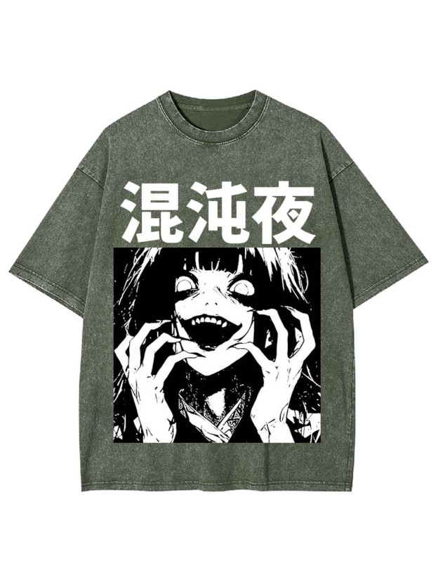 Chaotic Night Washed Tshirt