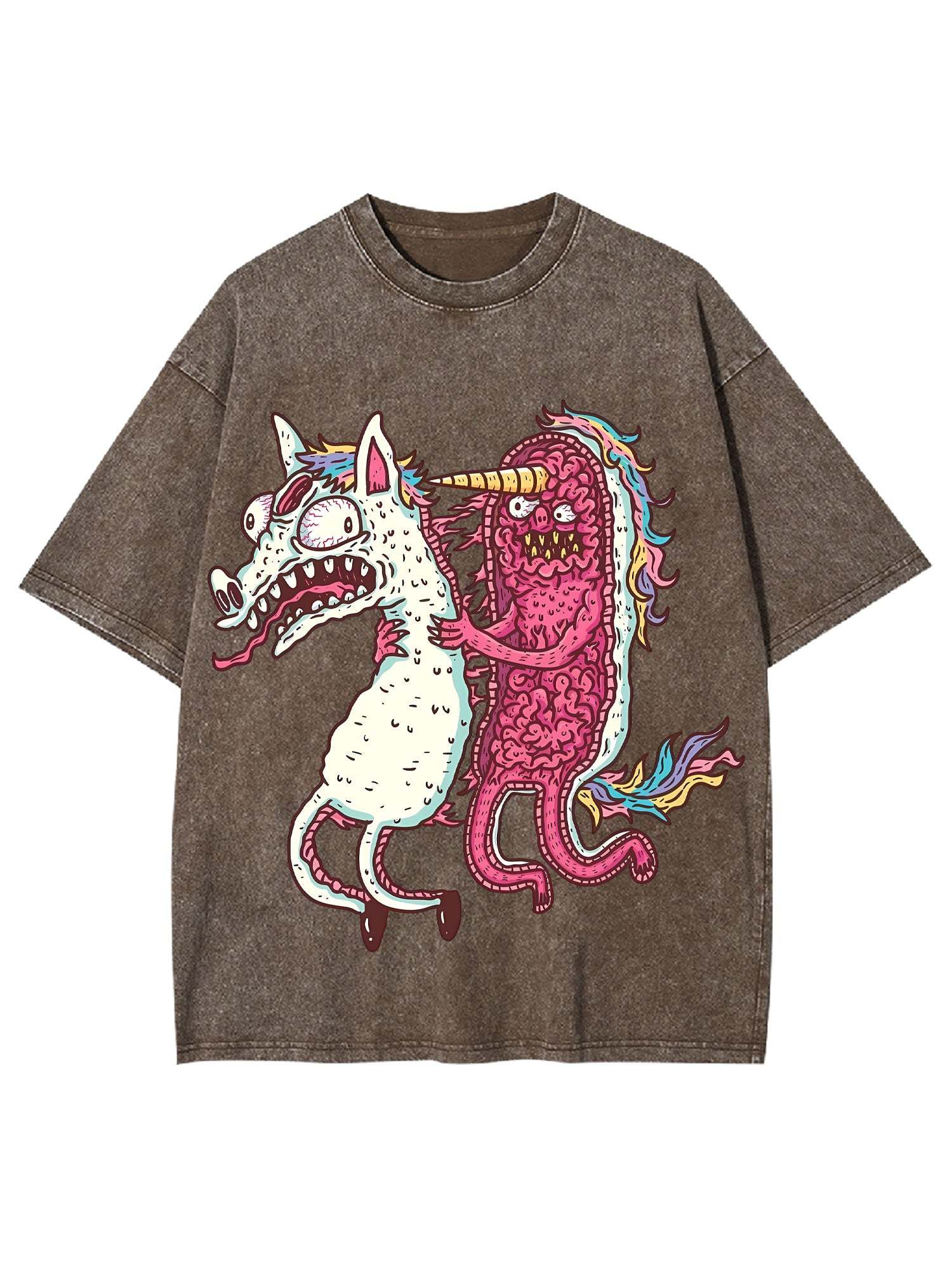 Unicorn Chaos Washed Tshirt