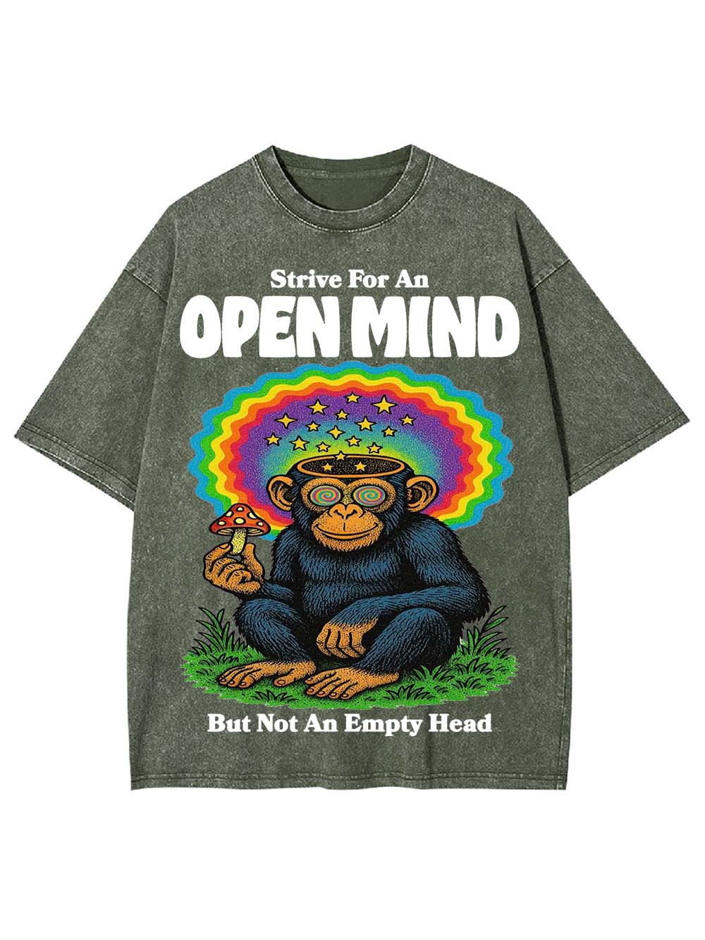 Open Mind, Full Head Washed Tshirt