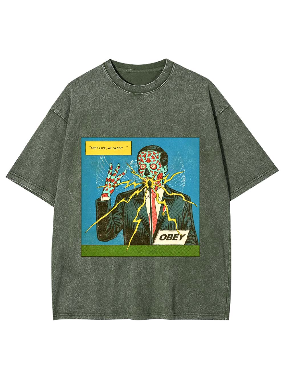 They Live, We Sleep Washed Tshirt