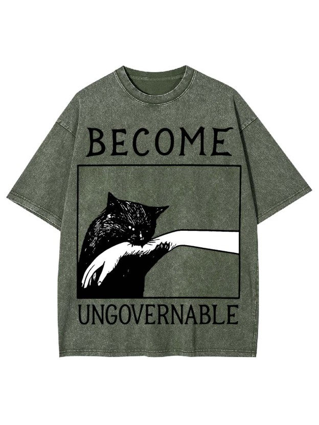 Become Ungovernable Washed Tshirt