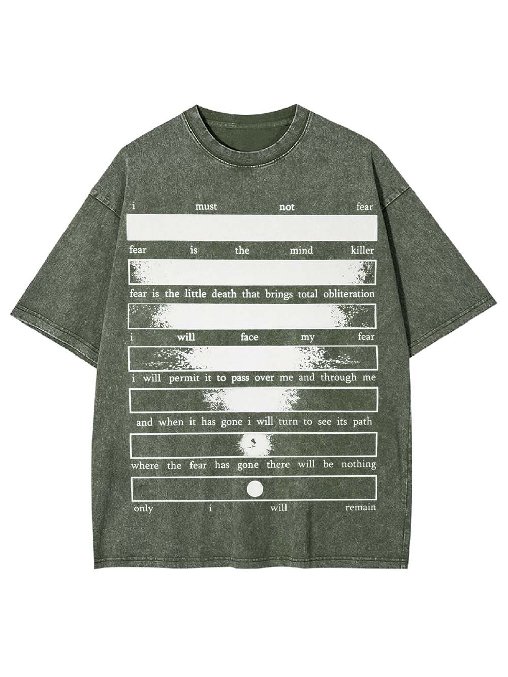 CONQUERING FEAR WASHED TSHIRT