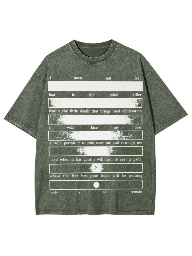CONQUERING FEAR WASHED TSHIRT