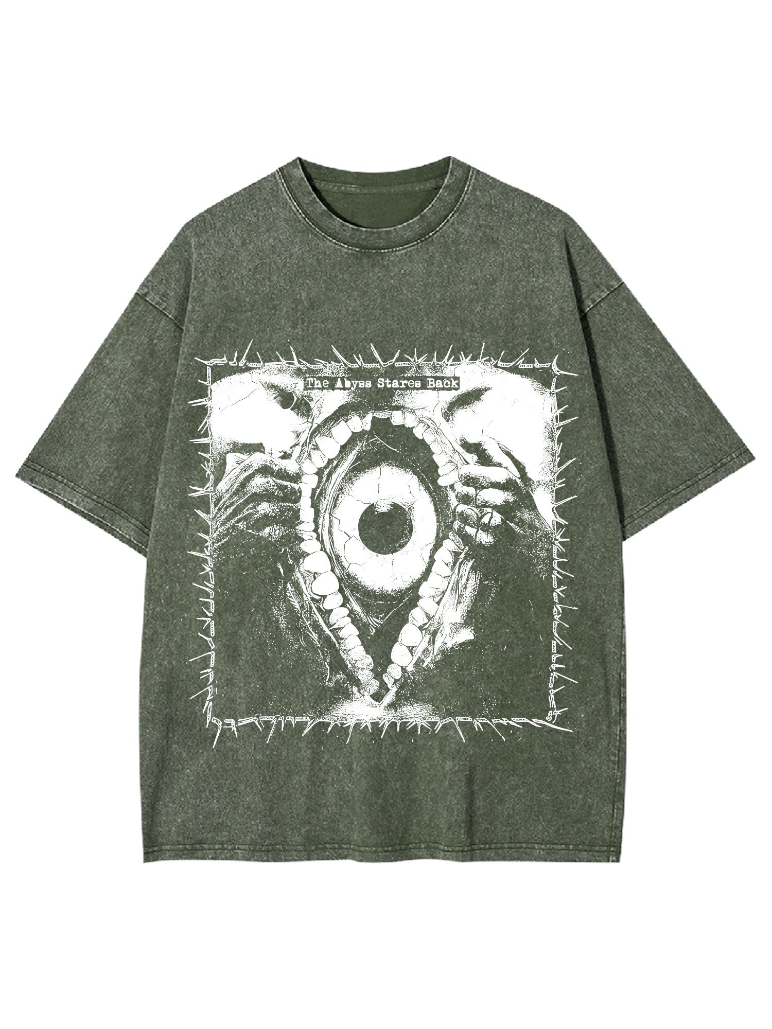 Gaze Into The Abyss Washed Tshirt