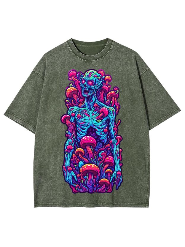 Mushroom Rebirth Washed Tshirt