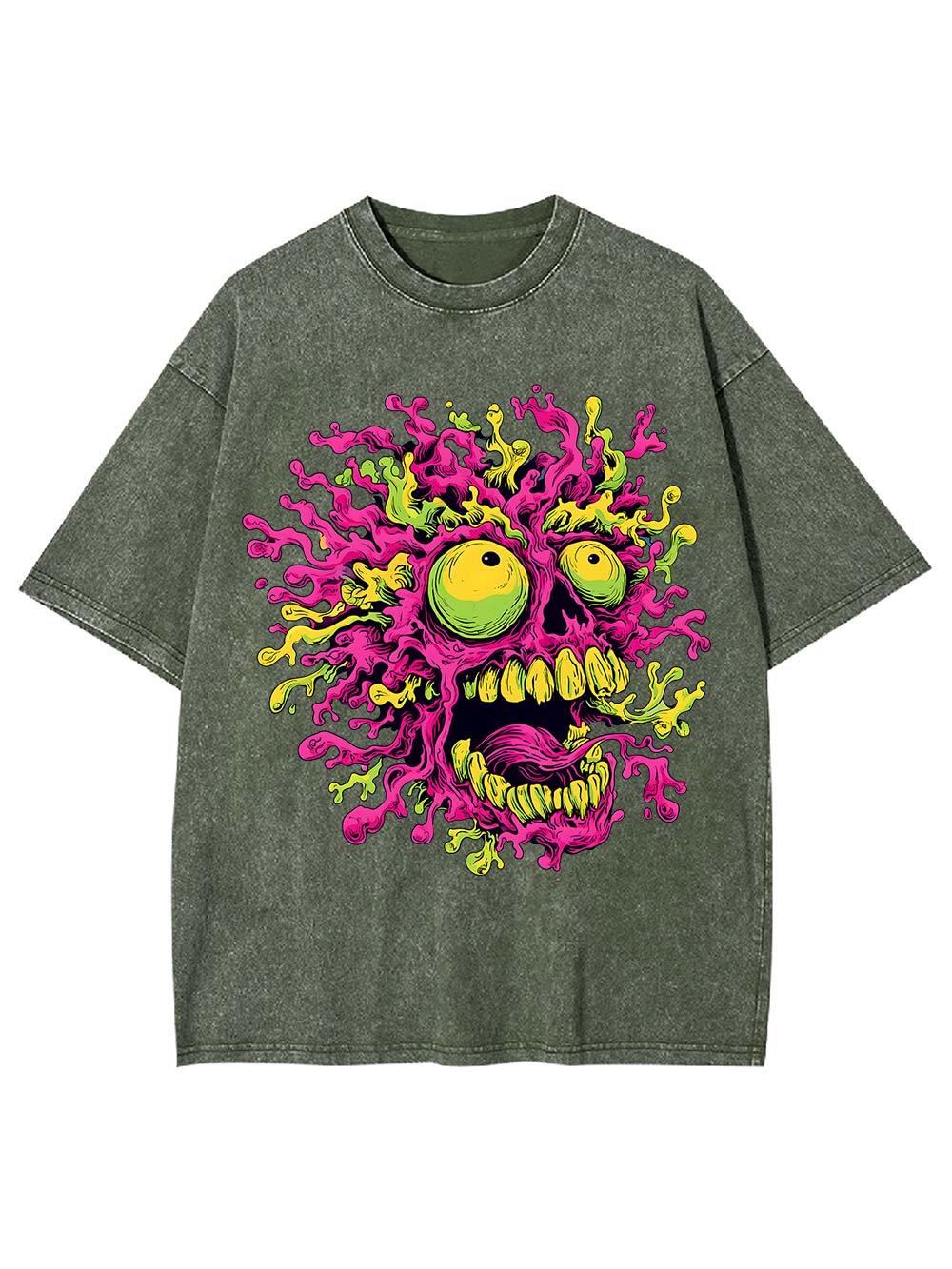 Neon Meltdow Washed Tshirt