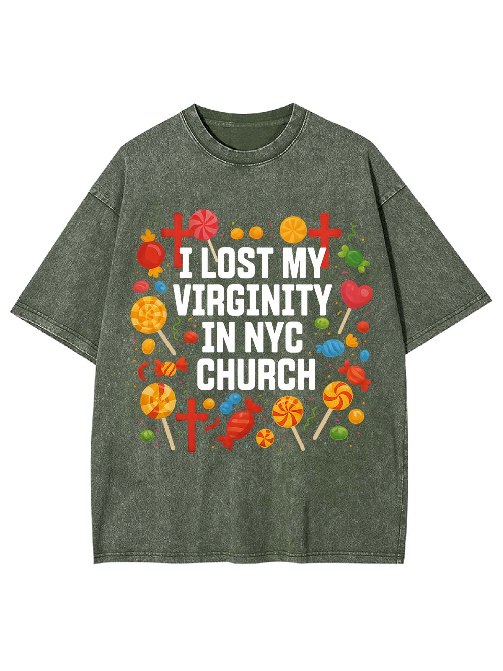 Confessions in NYC Washed Tshirt