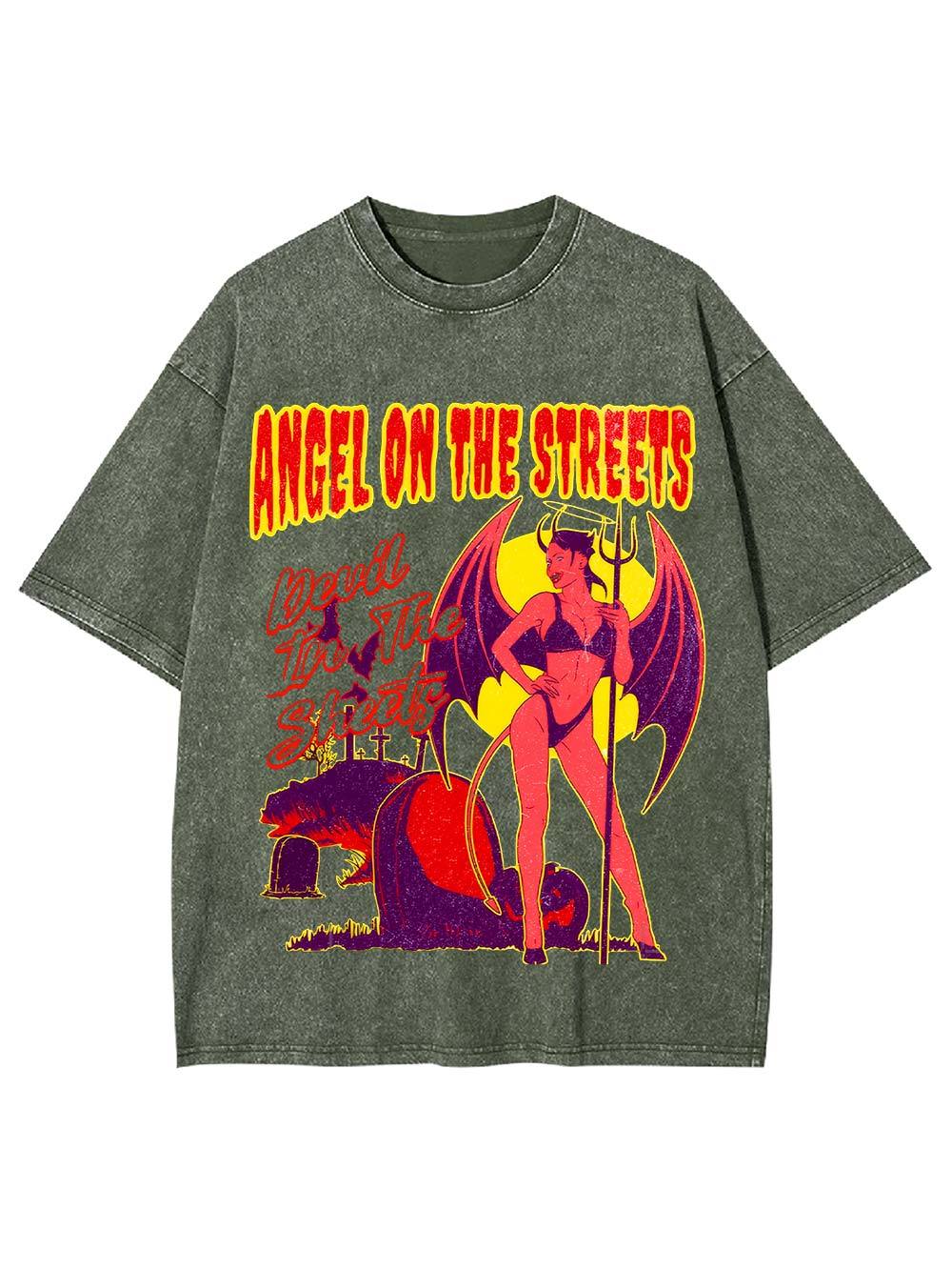 Angel on the Streets, Devil in the Sheets Washed Tshirt