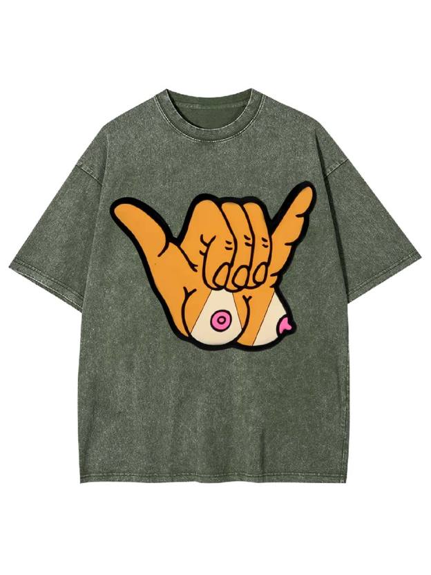 Cheeky Shaka Washed Tshirt