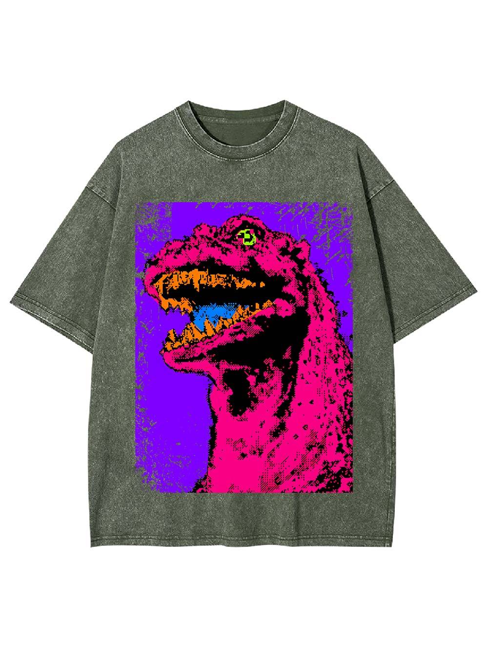 Neon Roar Washed Tshirt