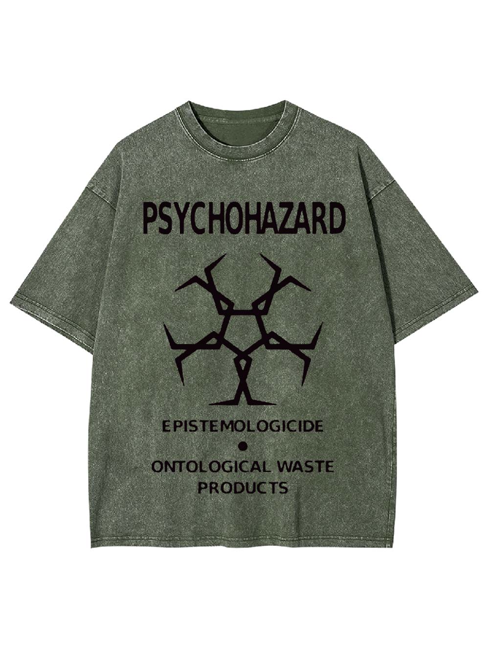 Psychohazard Warning Washed Tshirt