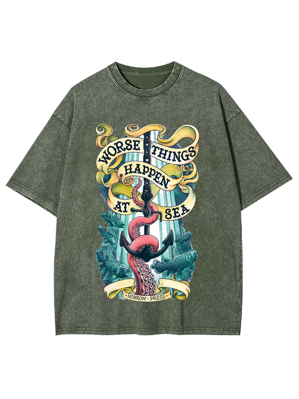 Worse Things Happen at Sea Washed Tshirt