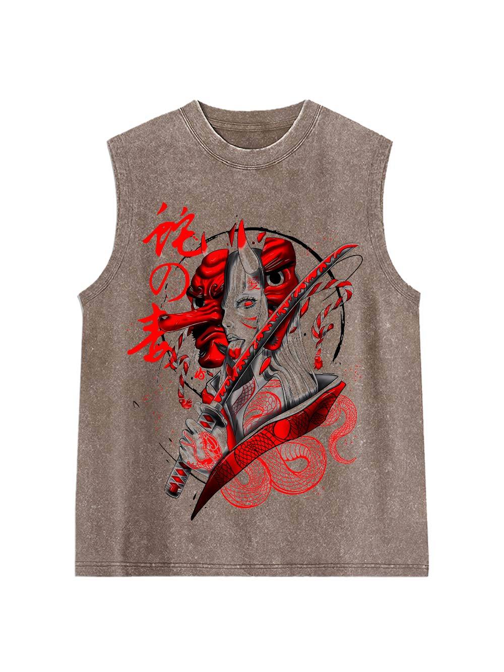 Snake Venom Washed Tank Top