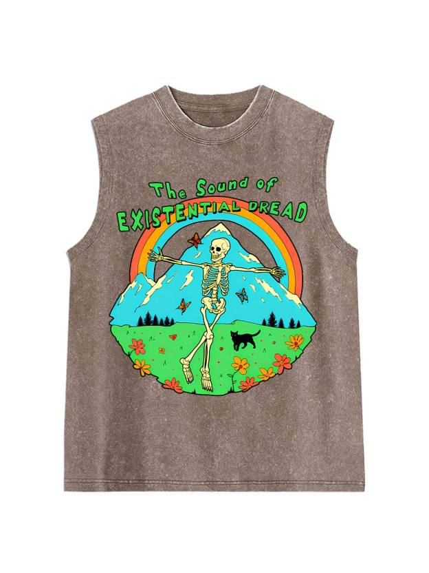 The Sound Of Existential Dread Washed Tank Top