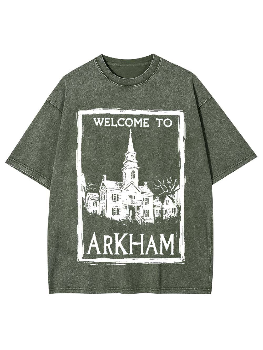 Welcome to Arkham Washed Tshirt