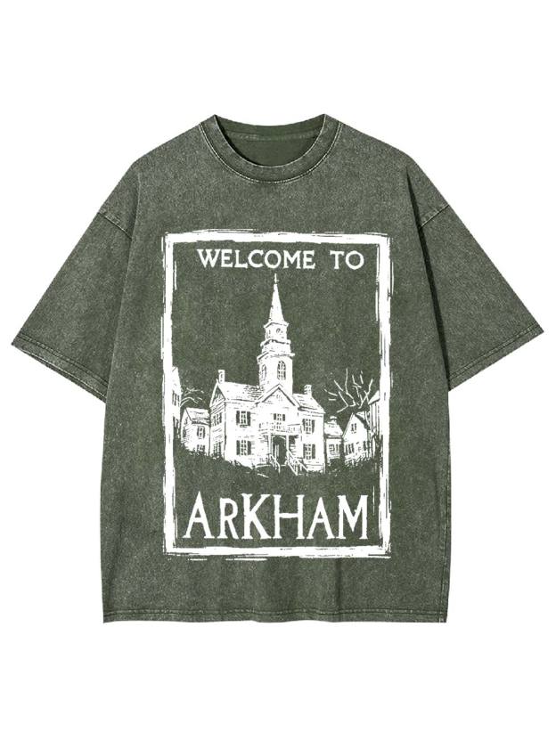 Welcome to Arkham Washed Tshirt