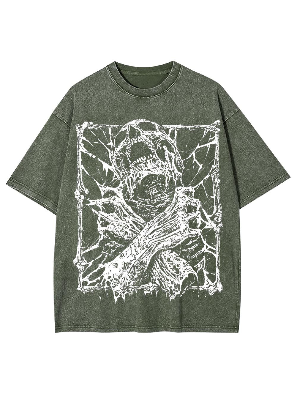Entangled Terror Washed Tshirt-ClassyOutlaw Sale