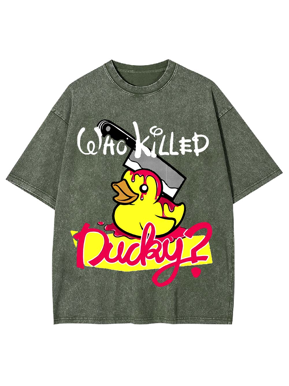 Who Killed Ducky? Washed Tshirt