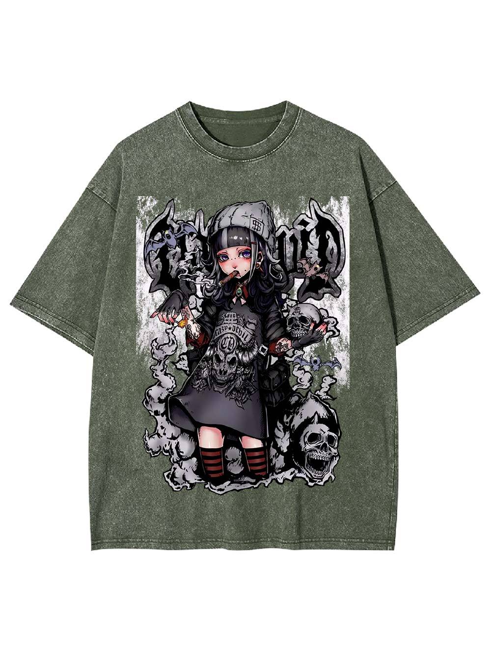 Gothic Reape Washed Tshirt