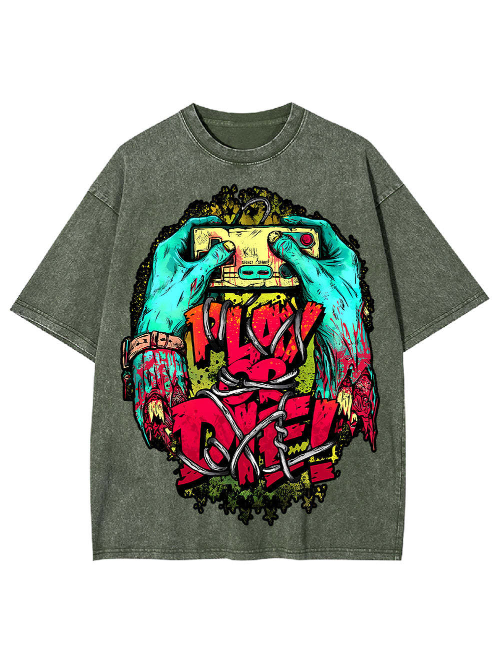 Play Or Die! Washed Tshirt