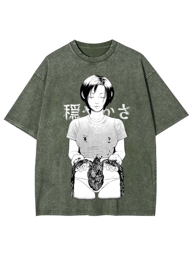 TRANQUILITY IN DECAY WASHED TSHIRT