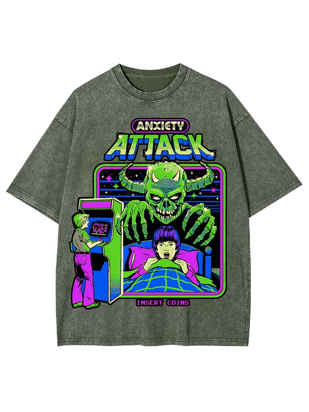 Anxiety Attack Washed Tshirt