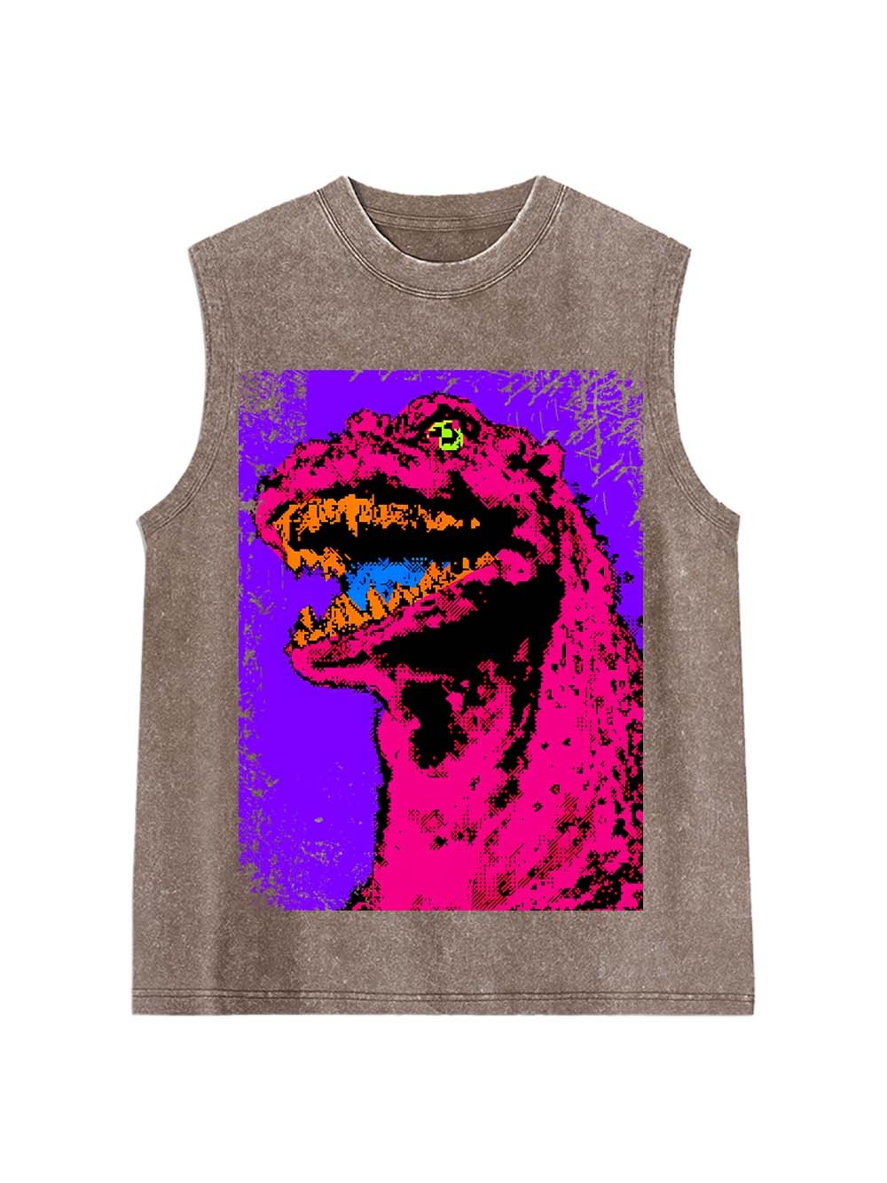 Neon Roar Washed Tank Top