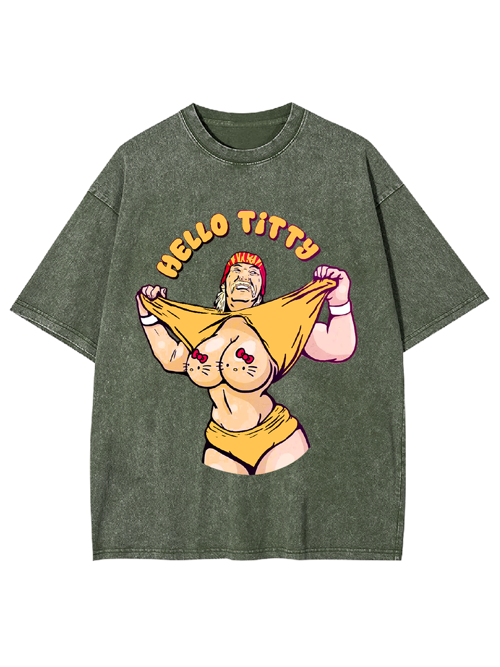 "Playful Parody Unveiled" Washed Tshirt