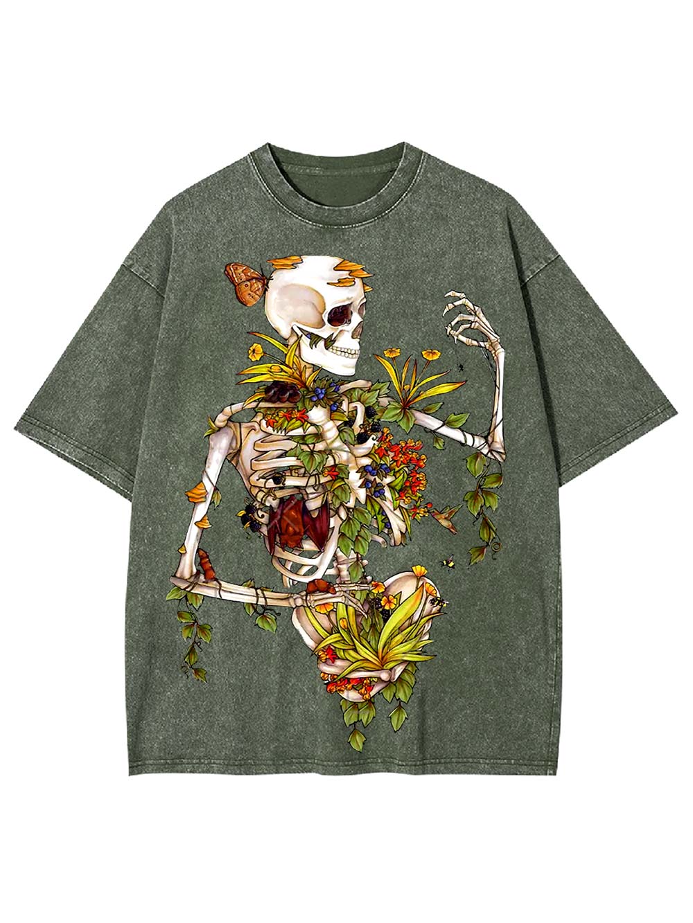 Floral Rebirth Washed Tshirt